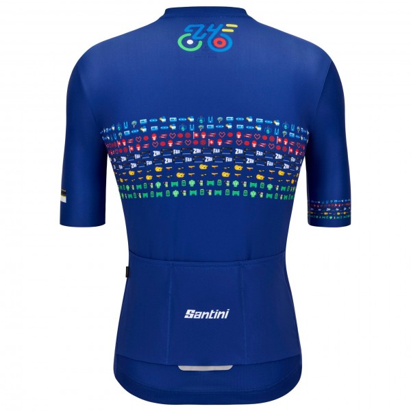 Herren Zurich 2024 Santini UCI Masters Weltmeister trikot-Blau