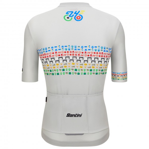 Herren Zurich 2024 Santini UCI Masters Weltmeister trikot-Grau
