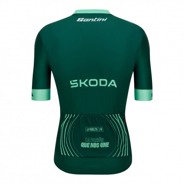 Herren Santini Vuelta Espana grun trikot 2024 Herren Santini Vuelta Espana grun trikot 2024