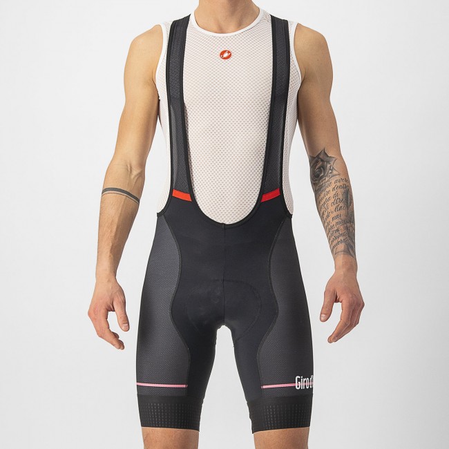 Herren Giro d'Italia 2024 Competizione Trägerhose-Schwarz Herren Giro d'Italia 2024 Competizione Trägerhose-Schwarz