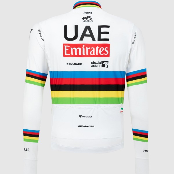 Herren Team UAE 2024 Pissei langarmtrikot-Weltmeister Herren Team UAE 2024 Pissei langarmtrikot-Weltmeister