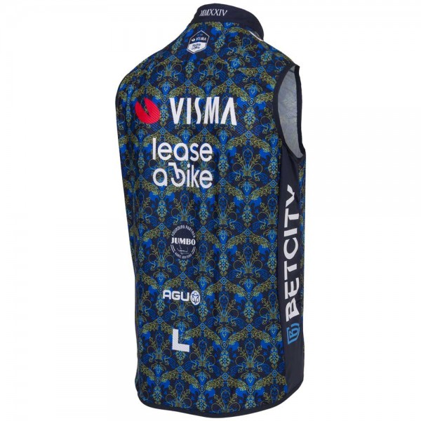 Herren Weste Agu Wind Team Visma Lease a bike 2024-Tdf