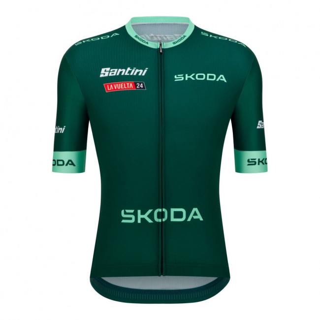 Herren Santini Vuelta Espana grun trikot 2024 Herren Santini Vuelta Espana grun trikot 2024