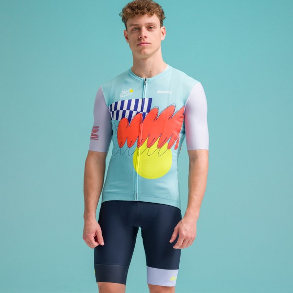 Herren Santini Tour de France 2024 trikot-Nizza Herren Santini Tour de France 2024 trikot-Nizza