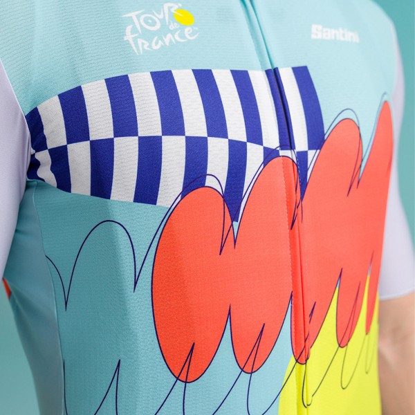 Herren Santini Tour de France 2024 trikot-Nizza Herren Santini Tour de France 2024 trikot-Nizza