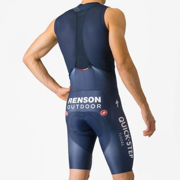 Herren Castelli Soudal Quick-Step 2024 Free Aero RC PRO kurz tragerhose