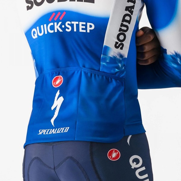 Herren Castelli Soudal Quick-Step 2024 Thermal langarm trikot Herren Castelli Soudal Quick-Step 2024 Thermal langarm trikot