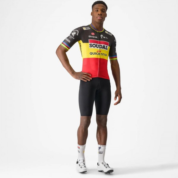 Herren Castelli Soudal Quick-Step 2024 Competizione 3 trikot-Belgian meister Herren Castelli Soudal Quick-Step 2024 Competizione 3 trikot-Belgian meister