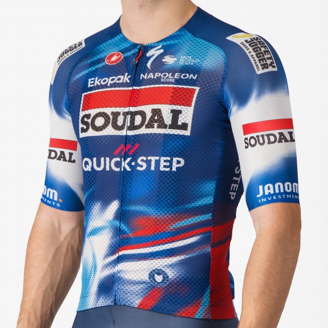 Herren Castelli Soudal Quick-Step 2025 Climber's A/C trikot Herren Castelli Soudal Quick-Step 2025 Climber's A/C trikot