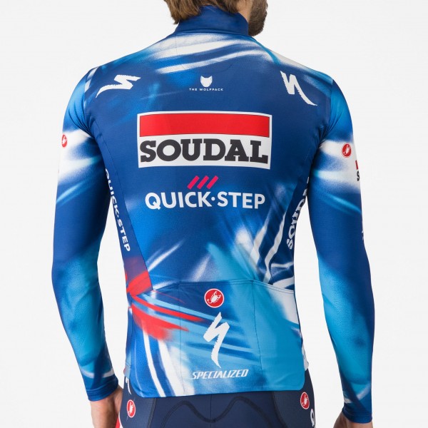 Herren Castelli Soudal Quick-Step 2025 Pro Thermal Mid langarm trikot