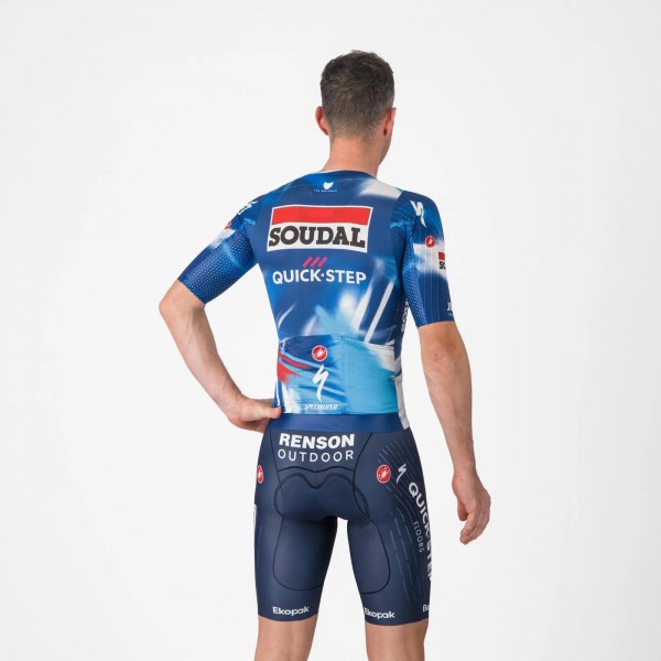 Herren Castelli Soudal Quick-Step 2025 Free Aero Race S tragerhose Herren Castelli Soudal Quick-Step 2025 Free Aero Race S tragerhose