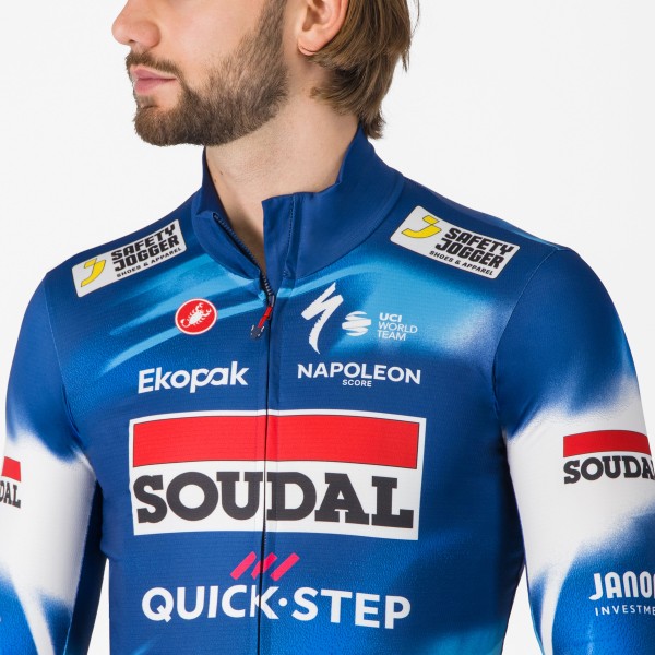 Herren Castelli Soudal Quick-Step 2025 Pro Thermal Mid langarm trikot