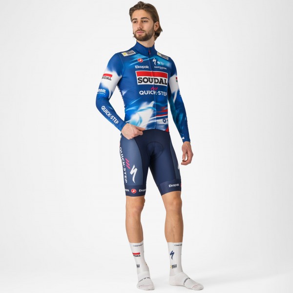 Herren Castelli Soudal Quick-Step 2025 Pro Thermal Mid langarm trikot