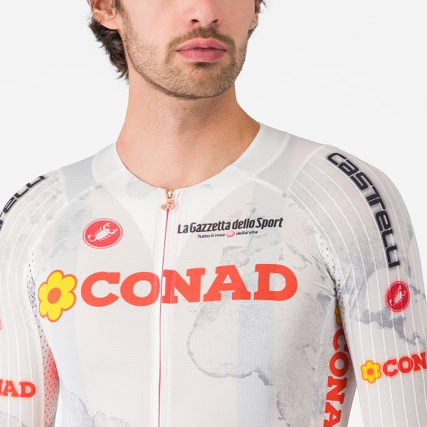 Herren Weiße Trikot Giro d'Italia 2025 Race 8S