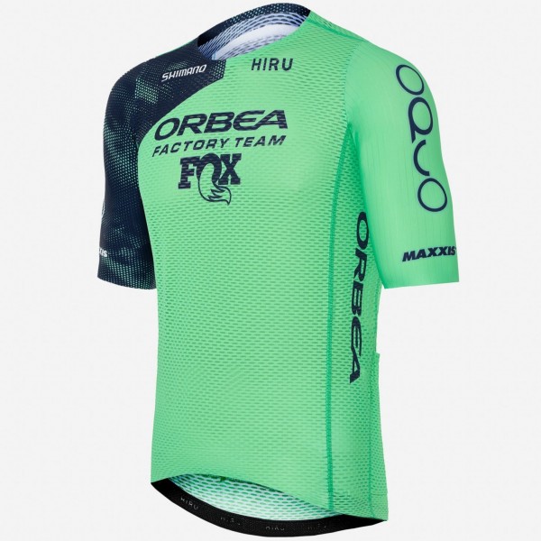 Herren Hiru Orbea Factory Team 2025 Lab Race Zipless trikot Herren Hiru Orbea Factory Team 2025 Lab Race Zipless trikot
