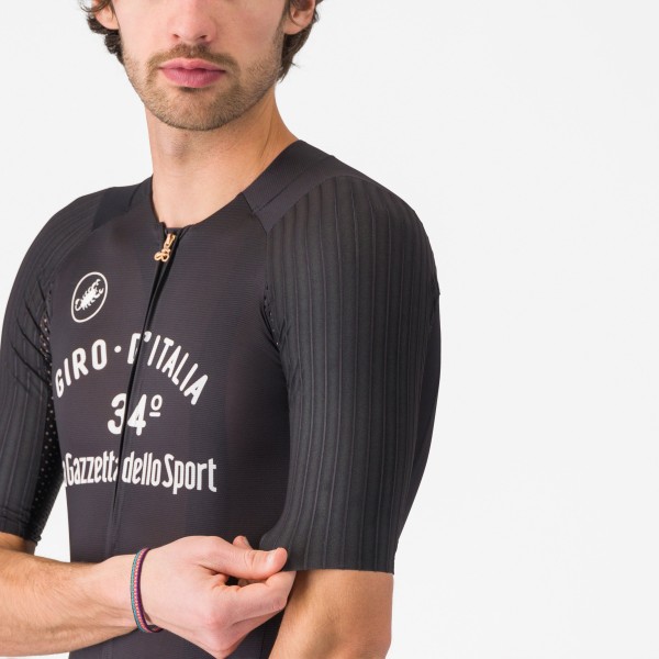 Herren Vintage Schwarz trikot 34 Giro d'Italia 2025