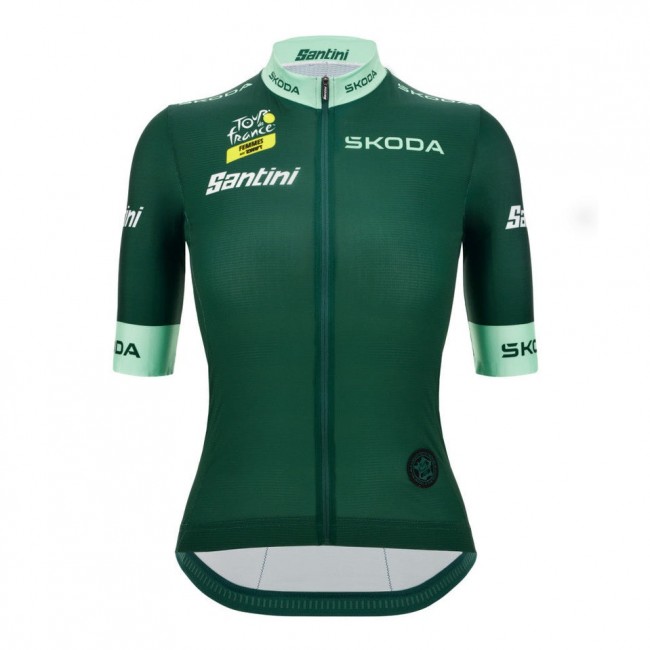 Damen Grüne frau trikot Tour de France 2025 Fan Line Damen Grüne frau trikot Tour de France 2025 Fan Line