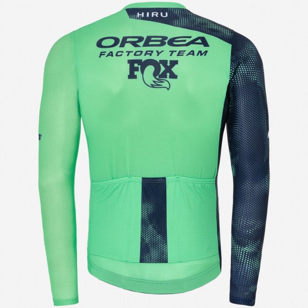 Herren Hiru Orbea Factory Team 2025 Lab Aero langarm trikot Herren Hiru Orbea Factory Team 2025 Lab Aero langarm trikot