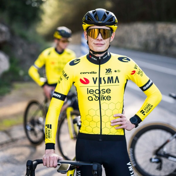 Herren Team Visma Lease a bike 2025 langarm trikot