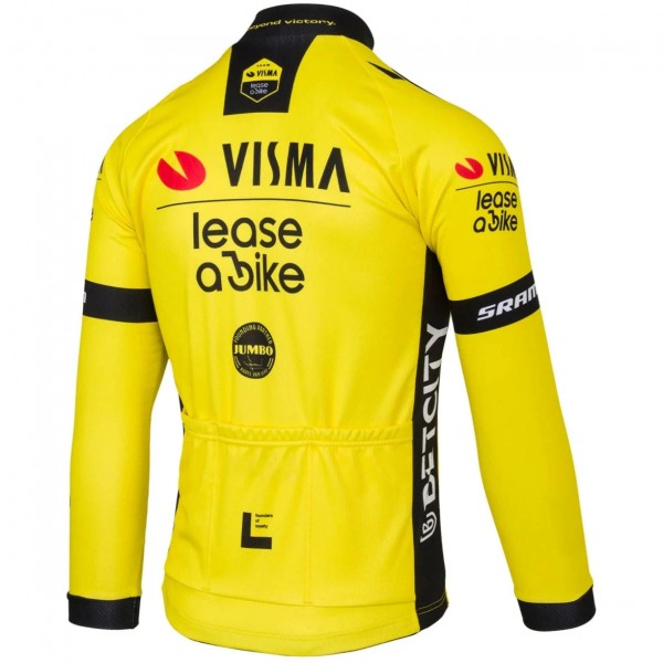 Herren Team Visma Lease a bike 2025 langarm trikot