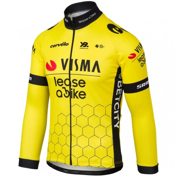 Herren Team Visma Lease a bike 2025 langarm trikot