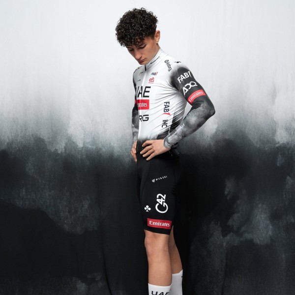 Herren UAE Team Emirates 2025 Primapelle Pissei langarmtrikot