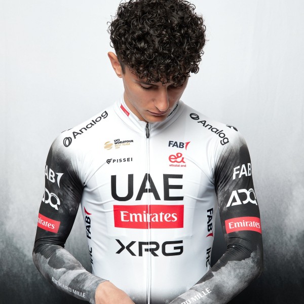 Herren UAE Team Emirates 2025 Primapelle Pissei langarmtrikot