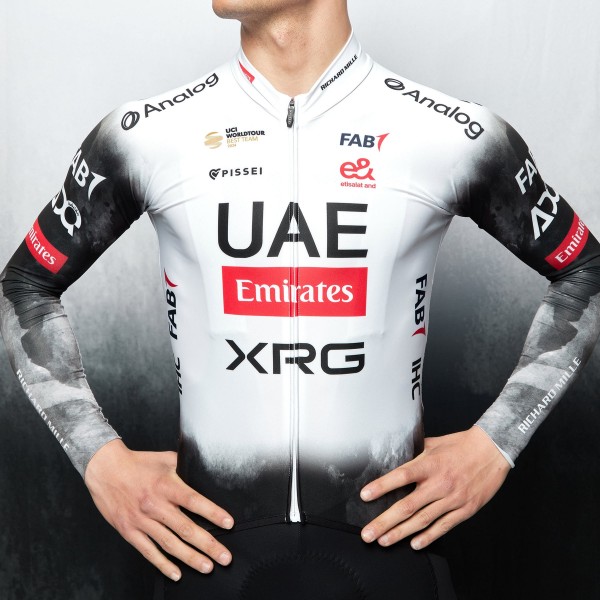 Herren UAE Team Emirates 2025 Primapelle Pissei langarmtrikot