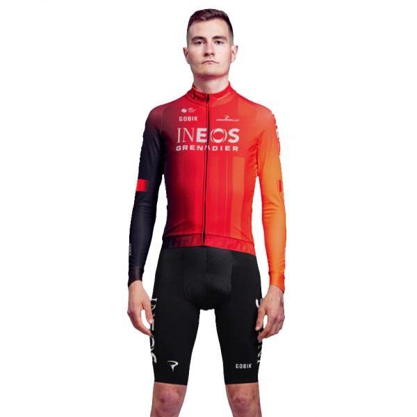 Herren Gobik Ineos Grenadiers 2025 Hyder langarm trikot