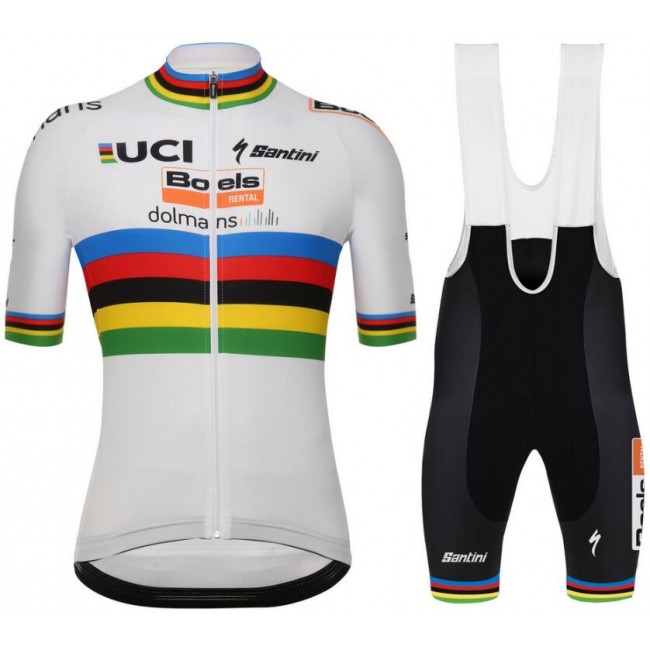 Boels Dolmans 2019 World Champion Fahrradbekleidung Radtrikot Satz Kurzarm+Kurz Trägerhose QWBGE Boels Dolmans 2019 World Champion Fahrradbekleidung Radtrikot Satz Kurzarm+Kurz Trägerhose QWBGE