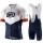 100% Exceed Blue Fahrradbekleidung Radtrikot Satz Kurzarm+Kurz Trägerhose J71TN