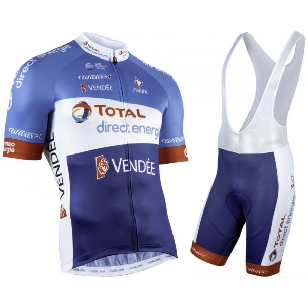 Total Direct Energie 2019 Fahrradbekleidung Radtrikot Satz Kurzarm+Kurz Trägerhose 0TGY1 Total Direct Energie 2019 Fahrradbekleidung Radtrikot Satz Kurzarm+Kurz Trägerhose 0TGY1