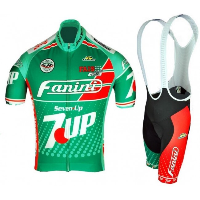 Retro Fanini 7 UP Fahrradbekleidung Radtrikot Satz Kurzarm+Kurz Trägerhose 13OGG Retro Fanini 7 UP Fahrradbekleidung Radtrikot Satz Kurzarm+Kurz Trägerhose 13OGG