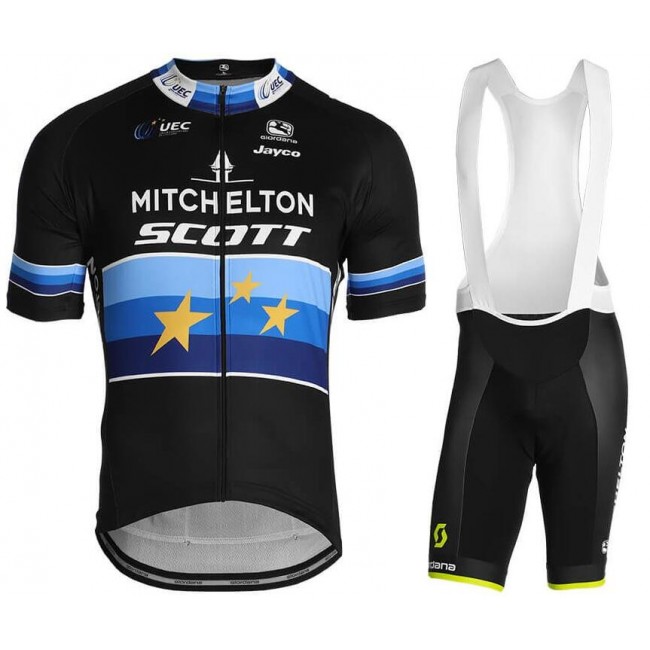 MITCHELTON-SCOTT European Champion 2019 Fahrradbekleidung Radtrikot Satz Kurzarm+Kurz Trägerhose DUOOX MITCHELTON-SCOTT European Champion 2019 Fahrradbekleidung Radtrikot Satz Kurzarm+Kurz Trägerhose DUOOX