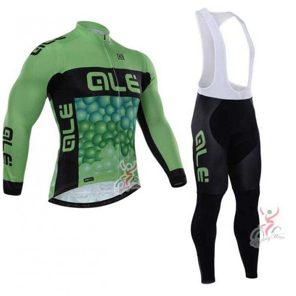 2015 ALE Fahrradbekleidung Radtrikot Langarm+Lang Trägerhose grün U3PXK 2015 ALE Fahrradbekleidung Radtrikot Langarm+Lang Trägerhose grün U3PXK