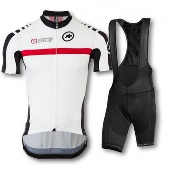 2016 ASSOS Fahrradbekleidung Radteamtrikot Kurzarm+Kurz Radhose Kaufen Schwarz weiß Rot 3DEQC