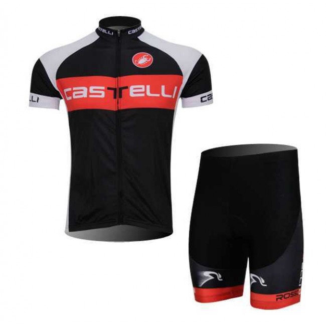 Castelli Radbekleidung Radtrikot Kurzarm und Fahrradhosen Kurz Schwarz Rot 272HL Castelli Radbekleidung Radtrikot Kurzarm und Fahrradhosen Kurz Schwarz Rot 272HL