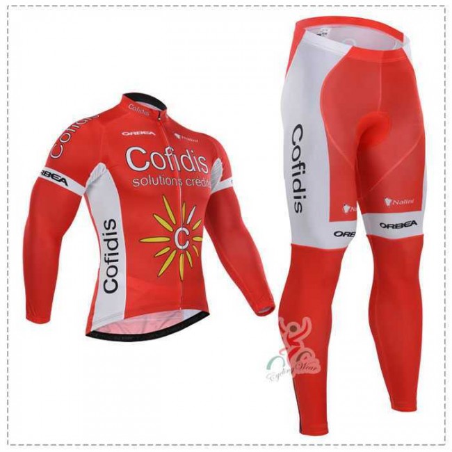 2015 Cofidis Fahrradbekleidung Radtrikot Satz Langarm und Lange Radhose RJLIW 2015 Cofidis Fahrradbekleidung Radtrikot Satz Langarm und Lange Radhose RJLIW