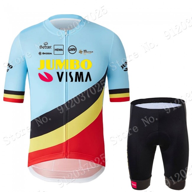 Jumbo Visma Belgium Blue 2021 Team Fahrradbekleidung Radtrikot Satz Kurzarm+Kurz Radhose W4pgC1 Jumbo Visma Belgium Blue 2021 Team Fahrradbekleidung Radtrikot Satz Kurzarm+Kurz Radhose W4pgC1