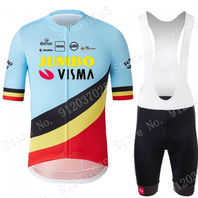 Jumbo Visma Belgium Blue 2021 Team Fahrradbekleidung Radteamtrikot Kurzarm+Kurz Radhose i5zFSR Jumbo Visma Belgium Blue 2021 Team Fahrradbekleidung Radteamtrikot Kurzarm+Kurz Radhose i5zFSR