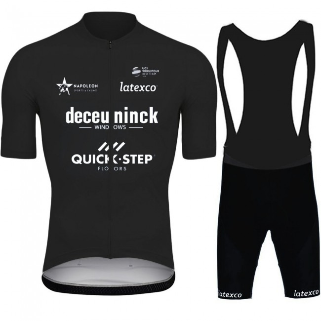 2021 Deceuninck quick step Black Pro Team Fahrradbekleidung Radteamtrikot Kurzarm+Kurz Radhose GMnfeN 2021 Deceuninck quick step Black Pro Team Fahrradbekleidung Radteamtrikot Kurzarm+Kurz Radhose GMnfeN
