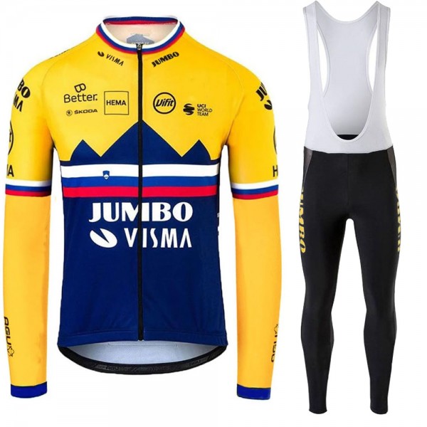 Jumbo Visma SLovenia Pro Team 2021 Fahrradbekleidung Radtrikot Langarm+Lang Radhose Online PB0PdY Jumbo Visma SLovenia Pro Team 2021 Fahrradbekleidung Radtrikot Langarm+Lang Radhose Online PB0PdY