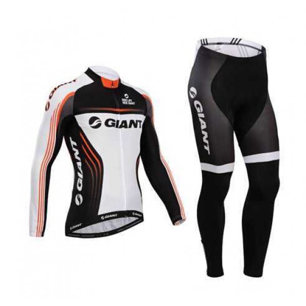 Giant 2014 Fahrradbekleidung Radtrikot Satz Langarm und Lange Radhose Schwarz weiß EHSGX Giant 2014 Fahrradbekleidung Radtrikot Satz Langarm und Lange Radhose Schwarz weiß EHSGX