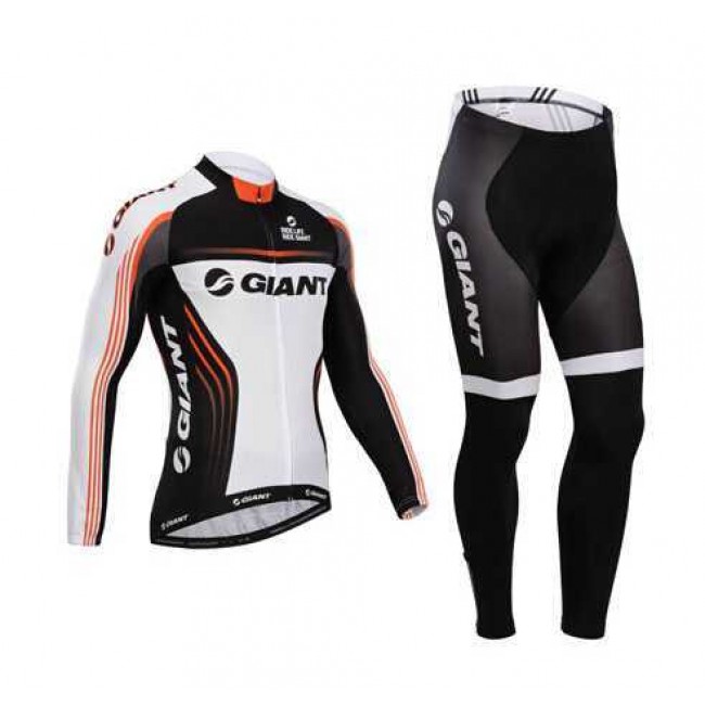 Giant 2014 Fahrradbekleidung Radtrikot Satz Langarm und Lange Radhose Schwarz weiß EHSGX Giant 2014 Fahrradbekleidung Radtrikot Satz Langarm und Lange Radhose Schwarz weiß EHSGX