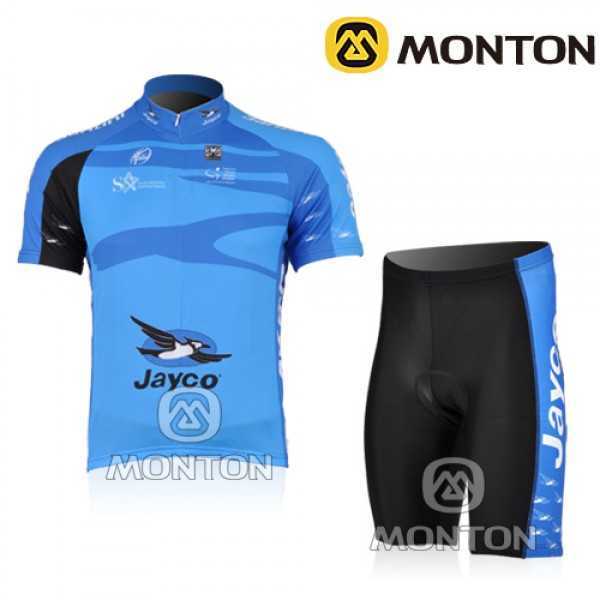 JAYCO Pro Team Radbekleidung Radtrikot Kurzarm und Fahrradhosen Kurz blau 8JO18 JAYCO Pro Team Radbekleidung Radtrikot Kurzarm und Fahrradhosen Kurz blau 8JO18