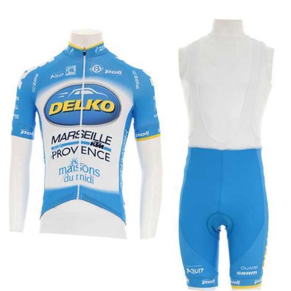 2016 KTM-Delko Marseille Provence Set Fahrradbekleidung Radtrikoten+Kurz Trägerhose blau 3LSF8 2016 KTM-Delko Marseille Provence Set Fahrradbekleidung Radtrikoten+Kurz Trägerhose blau 3LSF8