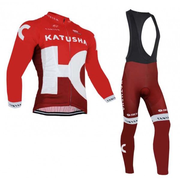2016 KATUSHA Set lange mouw+lange Koersbroek Bib 1LCW8 2016 KATUSHA Set lange mouw+lange Koersbroek Bib 1LCW8