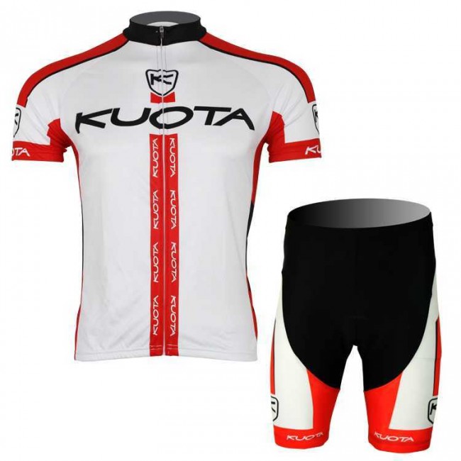 2013 KUOTA Fahrradkleidung Radsportbekleidung Kurzarm Trikot+Trägerhose Kurz weiß Rot LWL1J 2013 KUOTA Fahrradkleidung Radsportbekleidung Kurzarm Trikot+Trägerhose Kurz weiß Rot LWL1J