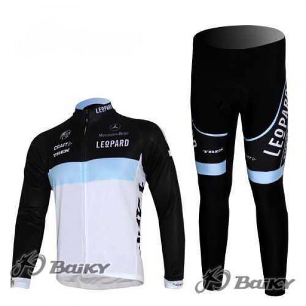 Leopard trek Pro Team Fahrradtrikot Radbekleidung Langarm+Lang Fahrradhose weiß Schwarz DYH20 Leopard trek Pro Team Fahrradtrikot Radbekleidung Langarm+Lang Fahrradhose weiß Schwarz DYH20
