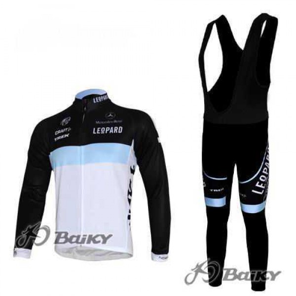 Leopard trek Pro Team Fahrradbekleidung Radteamtrikot Langarm+Lang Trägerhose weiß Schwarz RB4C9 Leopard trek Pro Team Fahrradbekleidung Radteamtrikot Langarm+Lang Trägerhose weiß Schwarz RB4C9